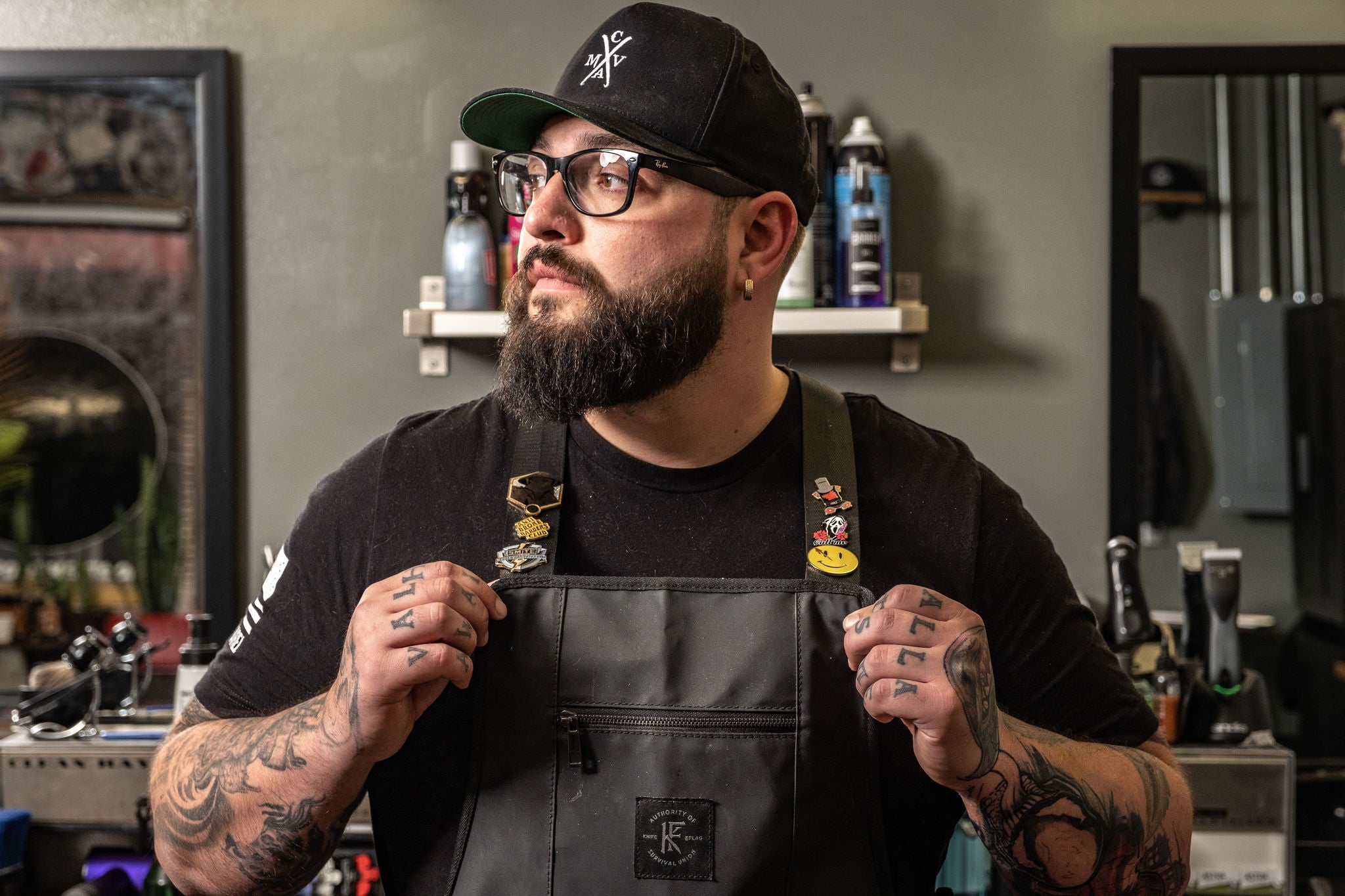 Step inside Roughnecks Barbershop for a contemporary grooming experience.